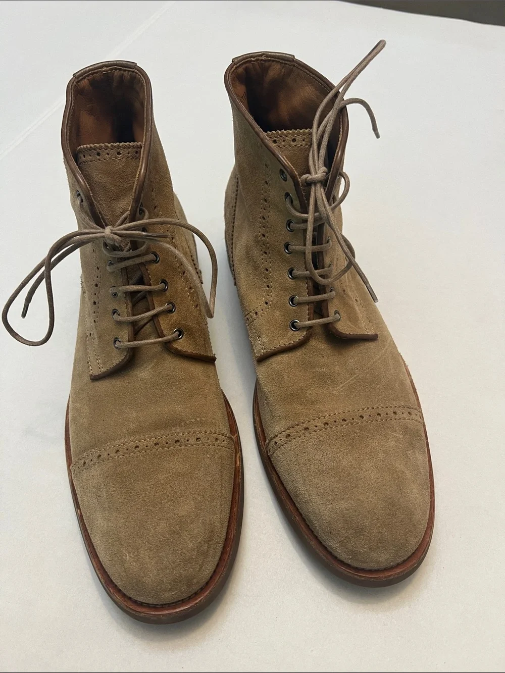 AQUATALIA MENS CARTER US 11.5 WEATHERPROOF LACE UP CAP TOE BOOTS ANKLE BOOTS